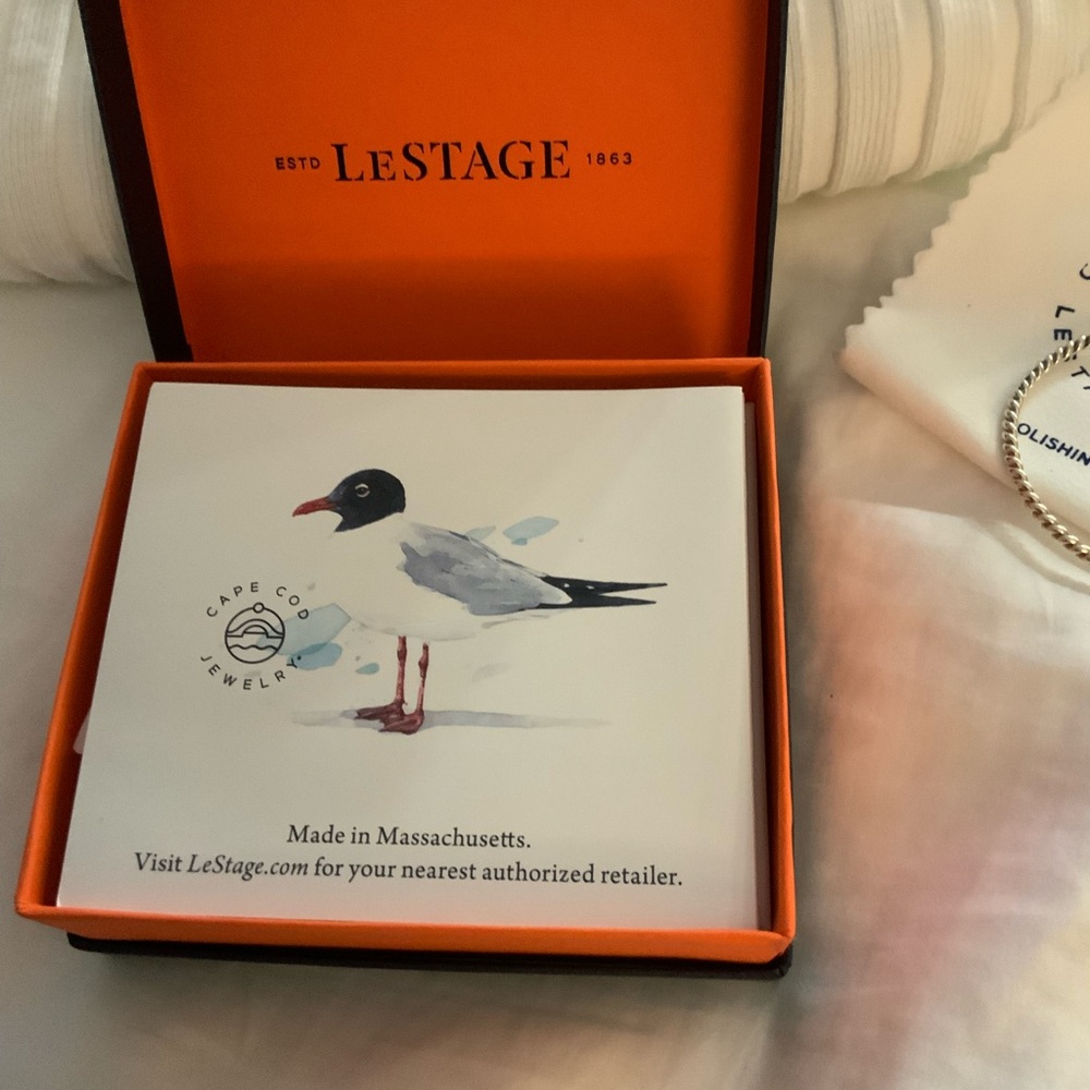 LeStage Cape Cod Silver Bracelet with Gold Accent - Picture 3 of 4